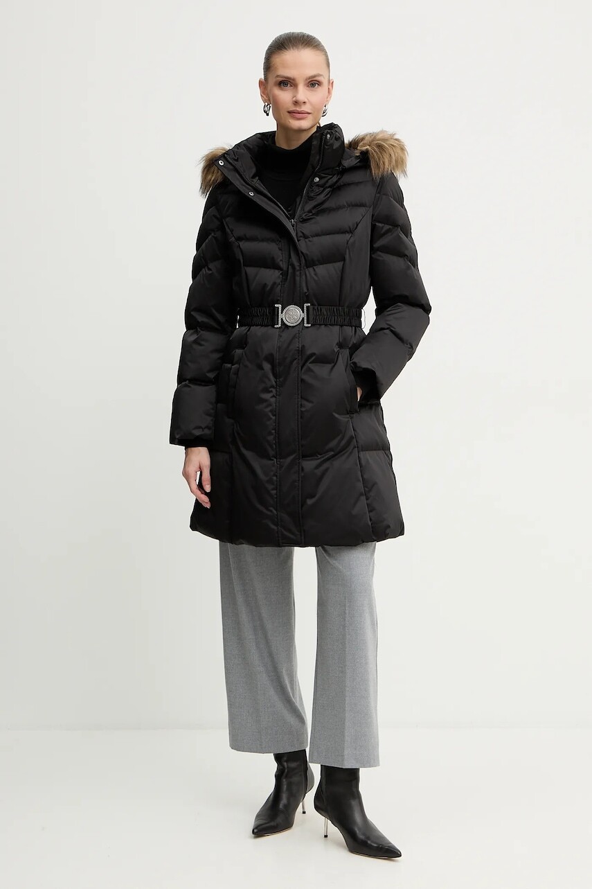 Páperová bunda Guess MARINA čierna farba, zimná, W5BL30 W2802