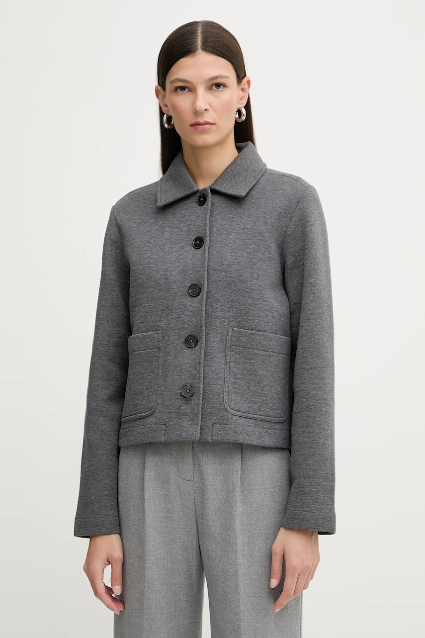 Bunda Marc O'Polo šedá farba, prechodná, M00301758021