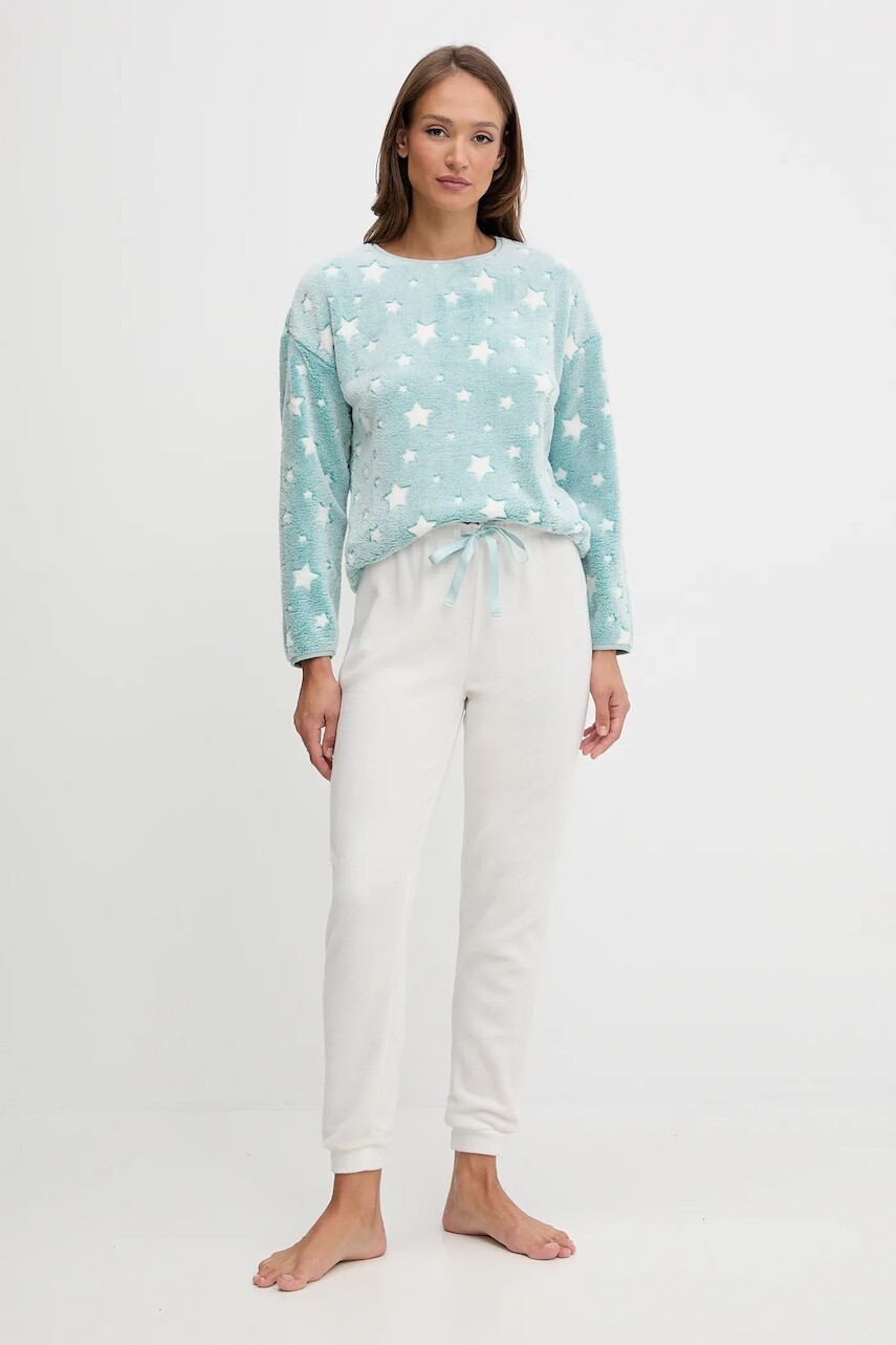 Pyžamový komplet women'secret modrá farba, 4752554