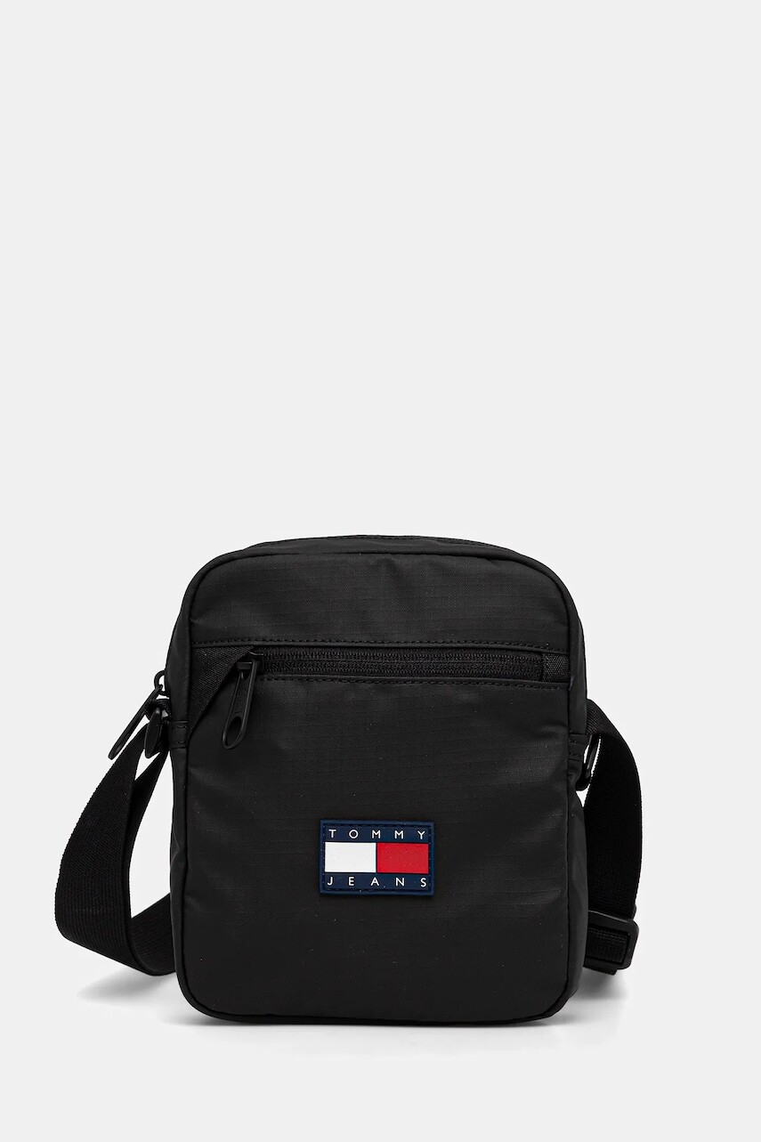 Malá taška Tommy Jeans čierna farba, AM0AM13881