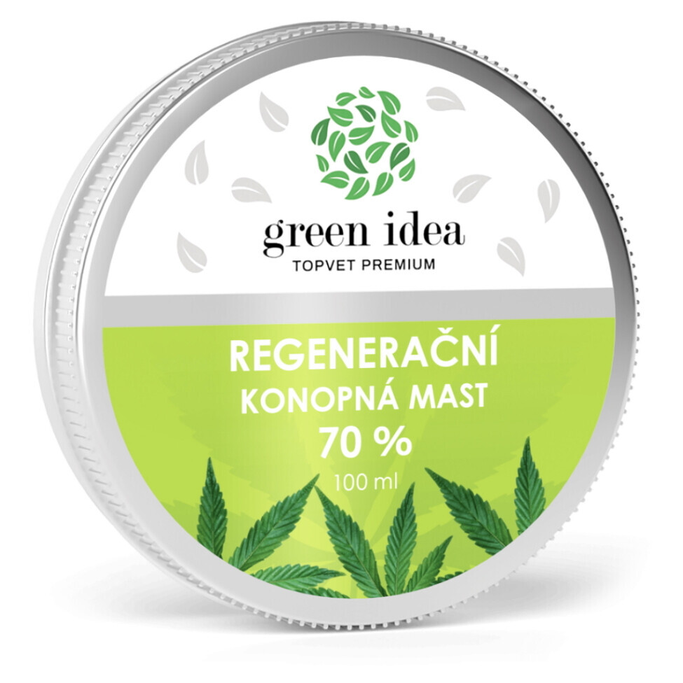 GREEN IDEA Regenerační konopná mast 70% 100ml