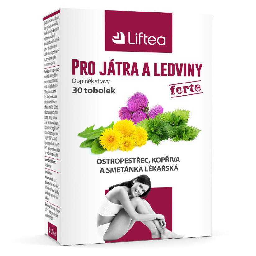 Liftec Liftea pre pečeň a obličky 30 kapsúl