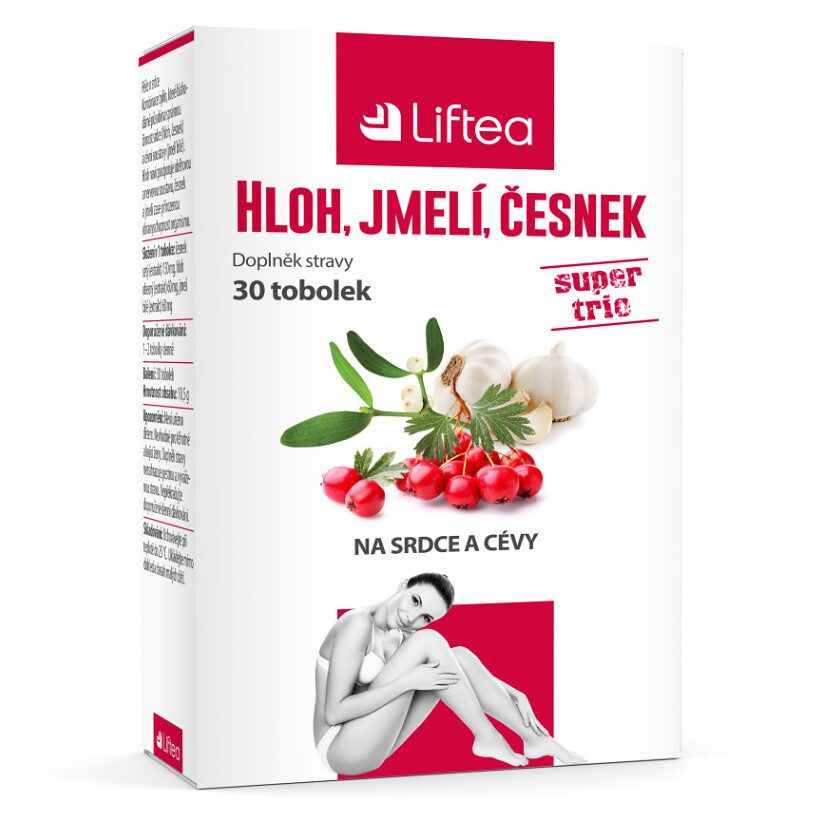 LIFTEA Hloh, imelo, cesnak 30 kapsúl