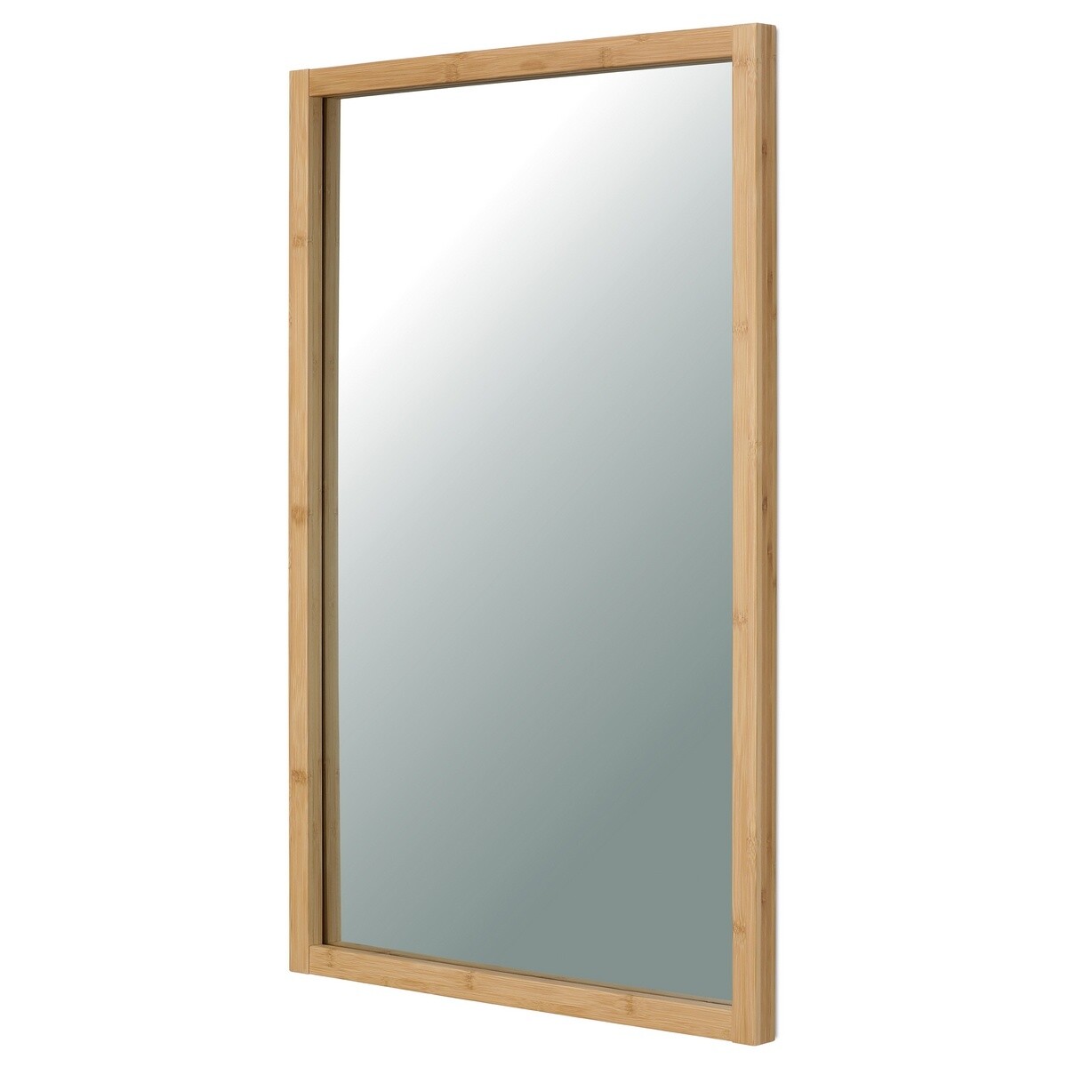 Nástenné zrkadlo B044 NAT, bambus, L