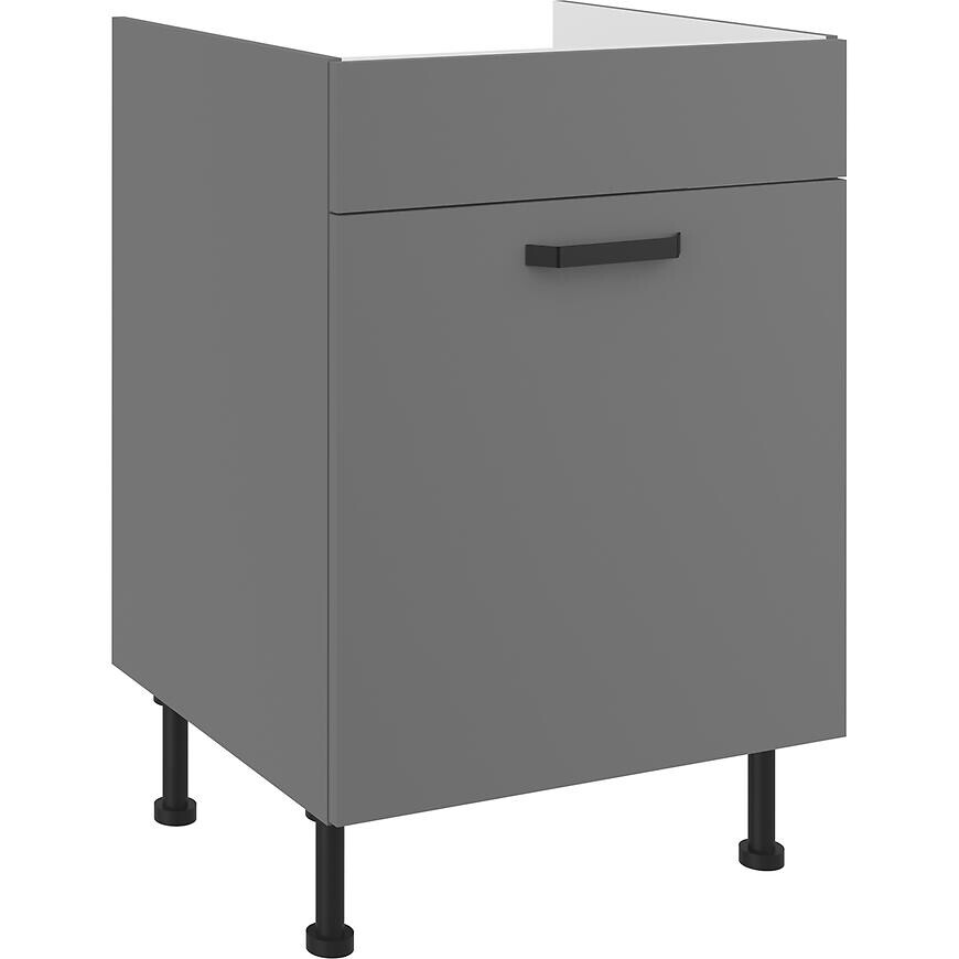 Kuchynská skrinka Nessa antracit 60ZL 1S BB