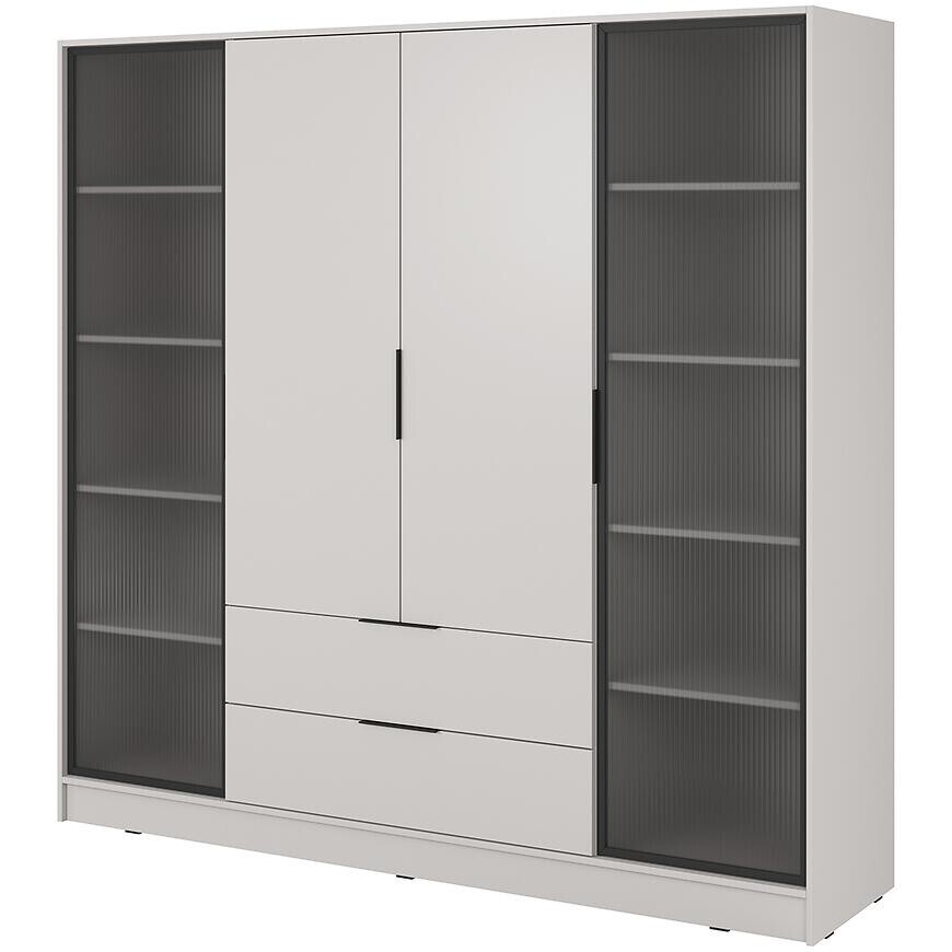 Skriňa Kelly 4D RD cashmere s LED