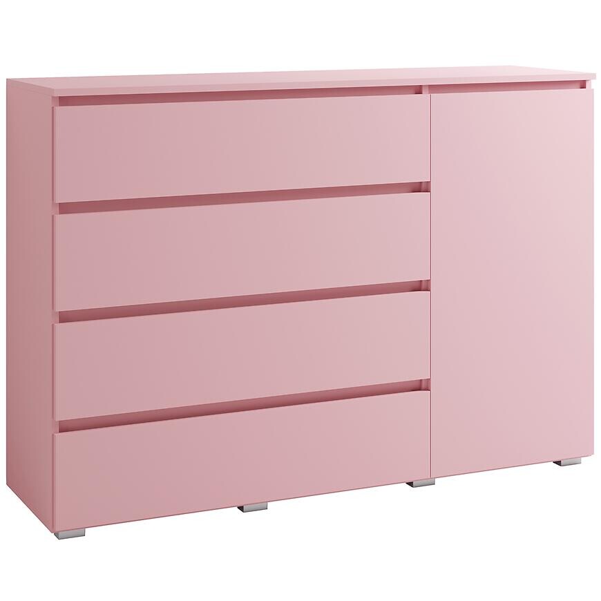 Komoda 4s1d Cosmo C05 Ružová