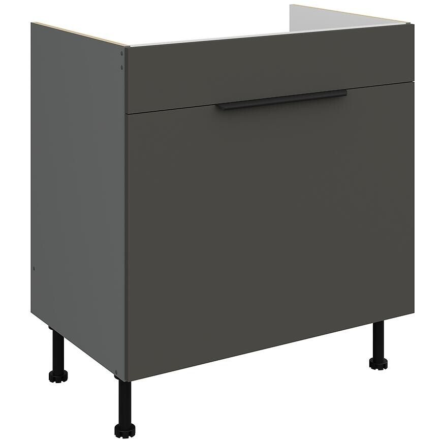 Kuchynská skrinka Aria-Gr/Ant Anti Fingerprint 80zl 1s Bb