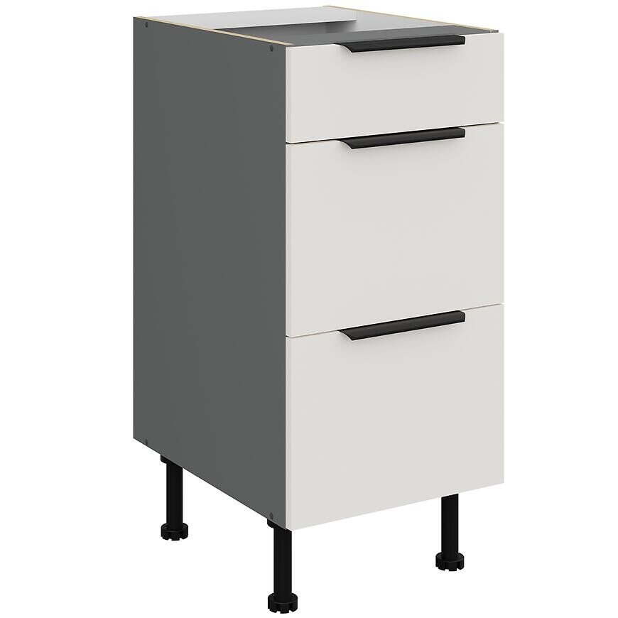 Kuchynská skrinka Aria-Wh/Ant Anti Fingerprint 40d 3s Bb