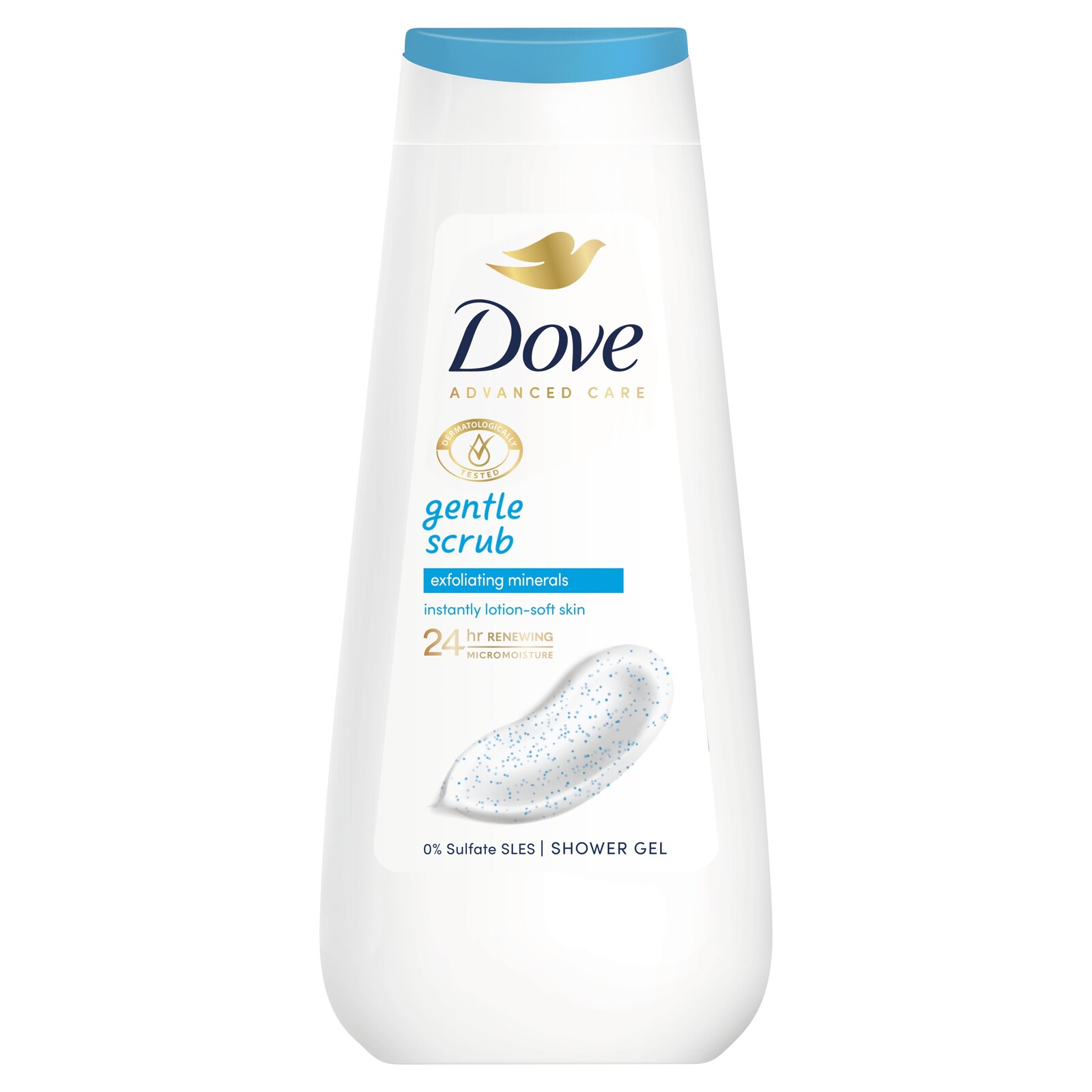 Dove Advanced Care Srub Delicato sprchový gél 225 ml