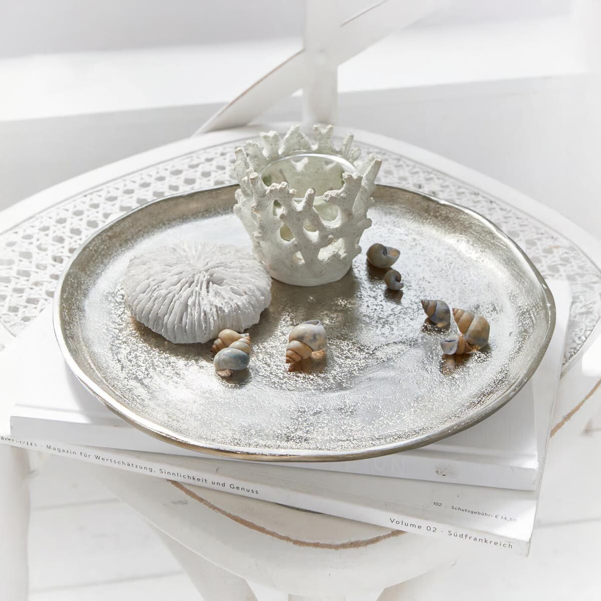 Strieborný tanier, Ø 38 cm