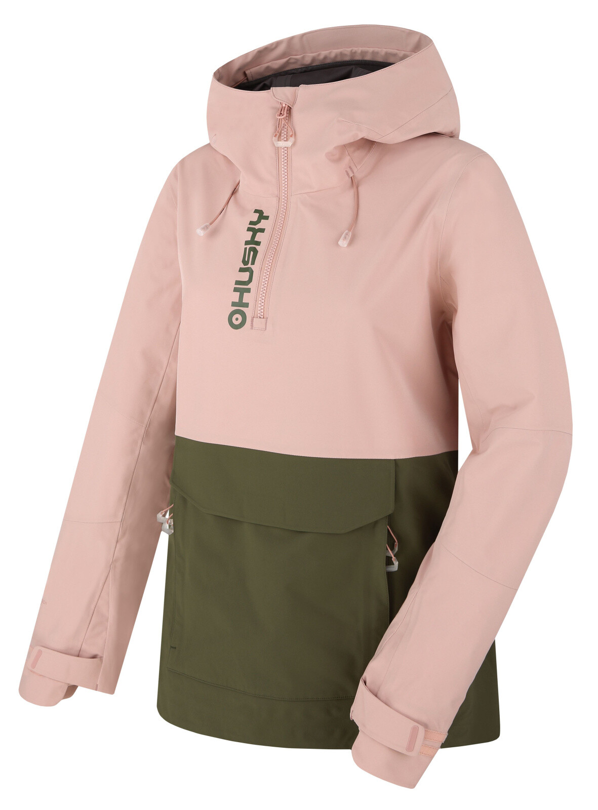 Husky Dámska outdoor bunda Nabbi L lt. pink/khaki Veľkosť: XS 8592287005417