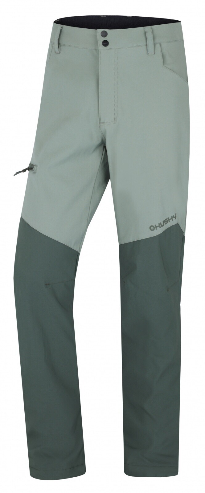 Husky Pánske softshellové nohavice Kavia M green Veľkosť: L