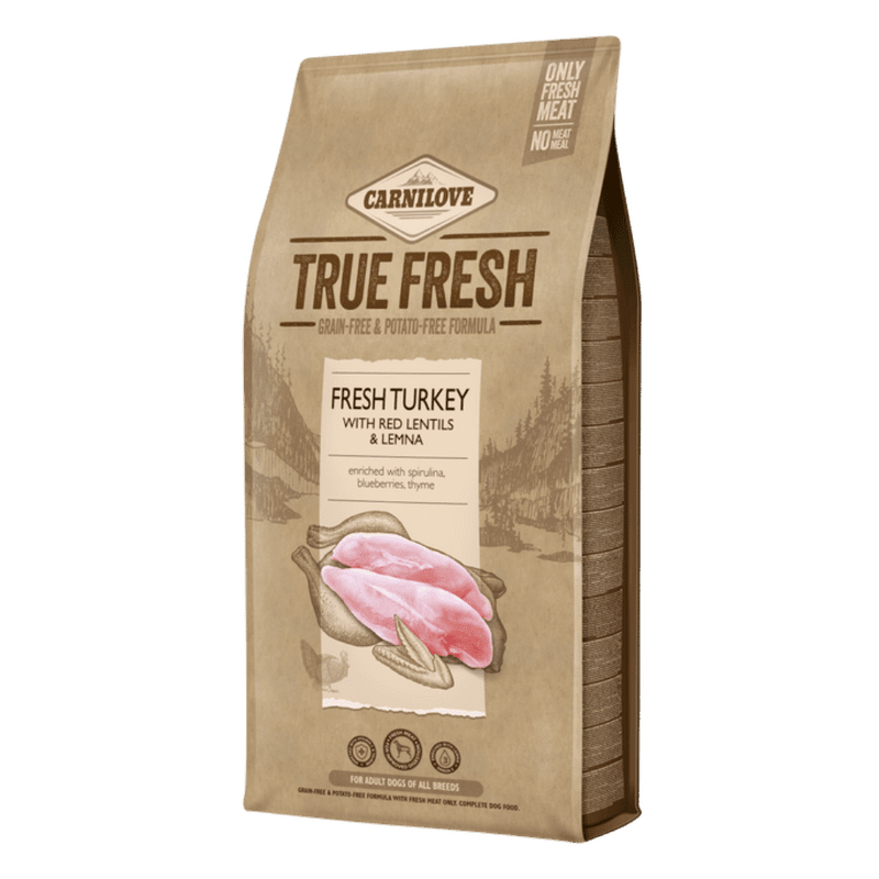 Carnilove True Fresh - Fresh Turkey with Red Lentils and Lemna