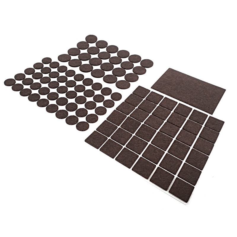 Filcové podložky pod nábytok sada 106 kusov