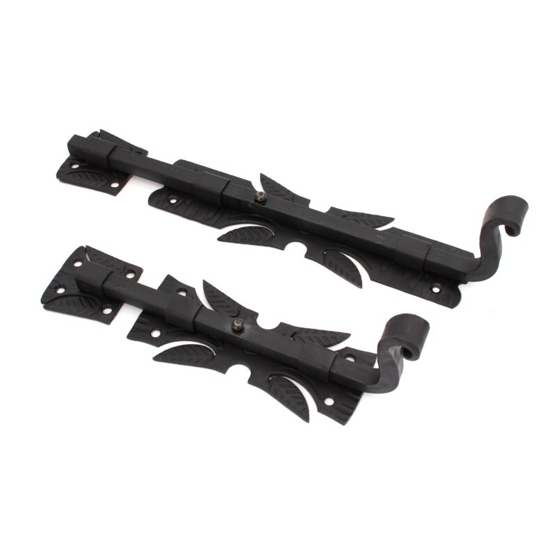 Zástrč na bránu/dvere ozdobná JNS 155/210 - čierna