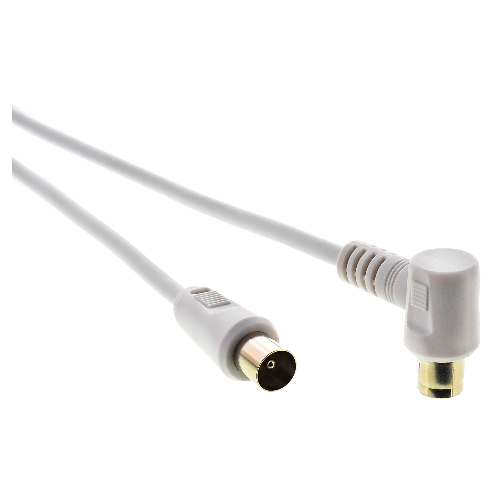 Sencor SAV 169-025 Anténny koaxiálny kábel Plne tienený, Vidlica - zásuvka 90 ° Dĺžka 2,5m, .