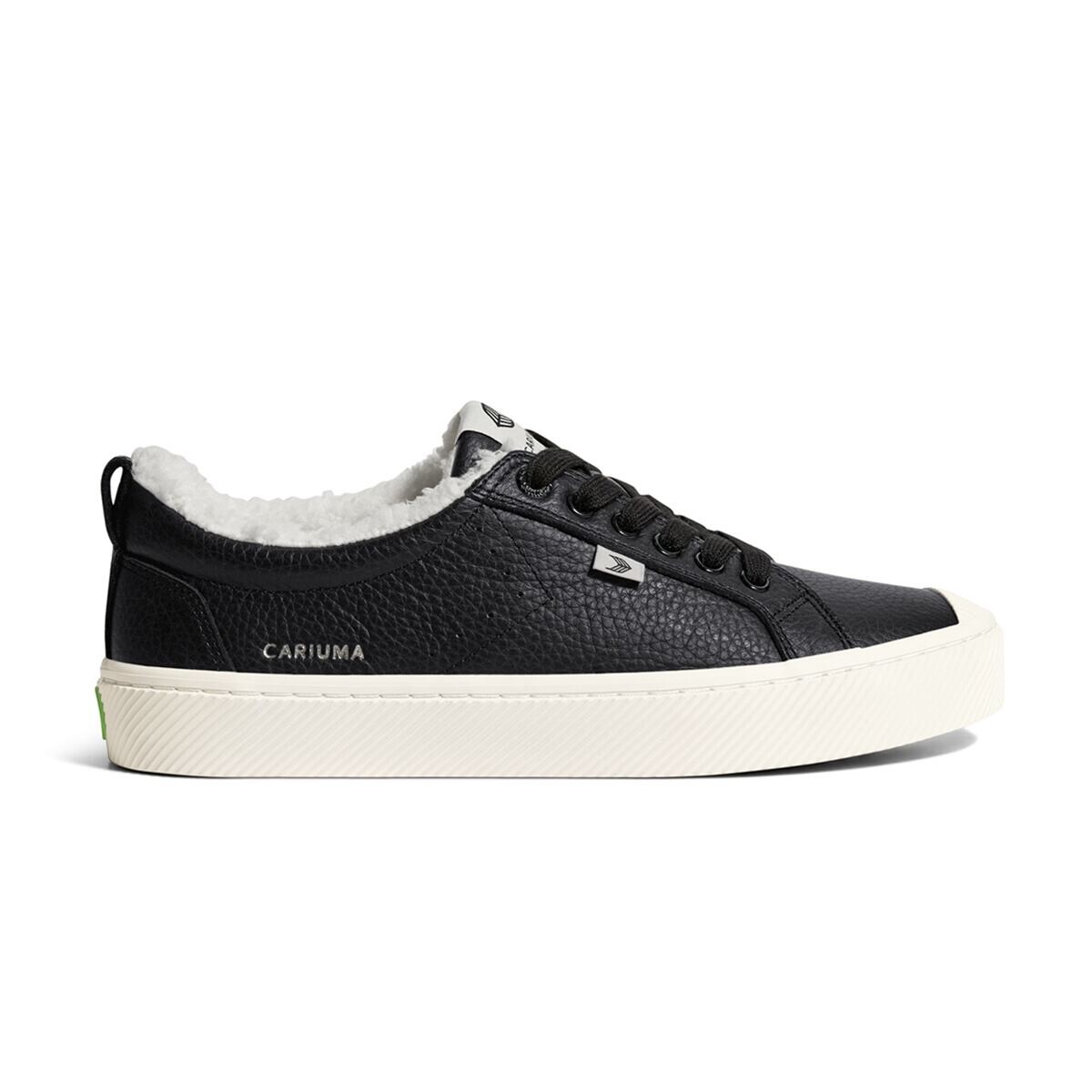 Pánské volnočasové boty Cariuma OCA Therma Low Black Premium Leather Sneaker
