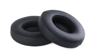 Náhradné náušníky pre slúchadlá Beats Solo 2 a 3 - Čierne, kožené