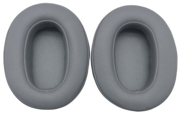 Náhradné náušníky pre slúchadlá Sony WH-XB900N - Sivé, kožené