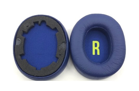 Náhradné náušníky pre slúchadlá JBL JR 460NC - Modré, kožené