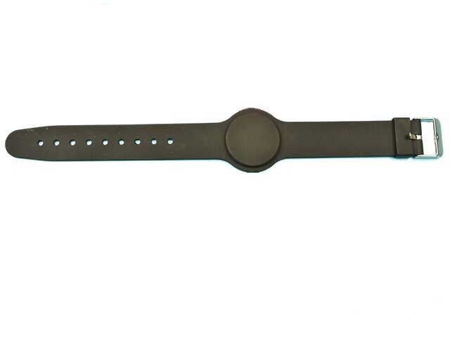 RFID čipové náramkové hodinky 125KHz - Zapínací, čierny