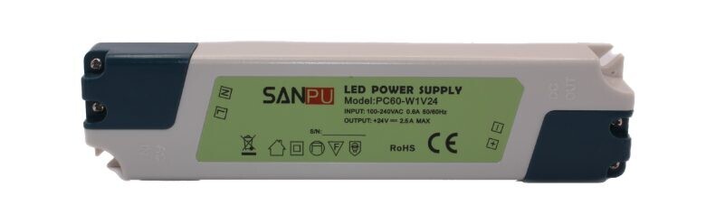 Zdroj 24V 2,5A 60W spínaný SANPU PC60-W1V24