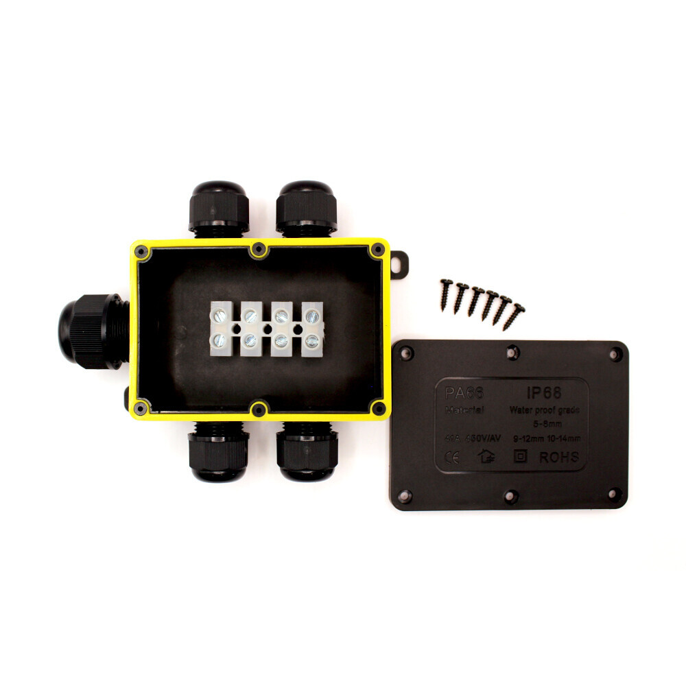 Kábelová spojka DRÁTEK - IP68 100x70, 5 vývodov 10-14mm, 4pin