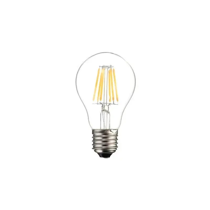 LED žiarovka AMPF08 Filament, E27 8W, teplá biela