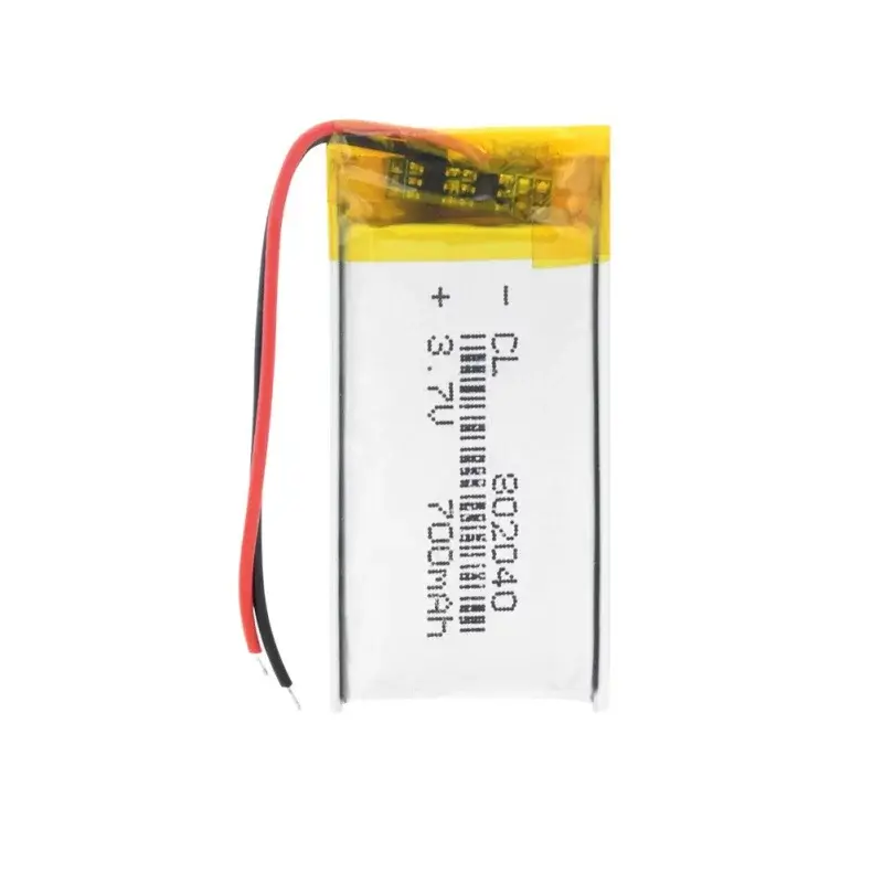 Li-Pol batéria 650mAh, 3.7V, 802040