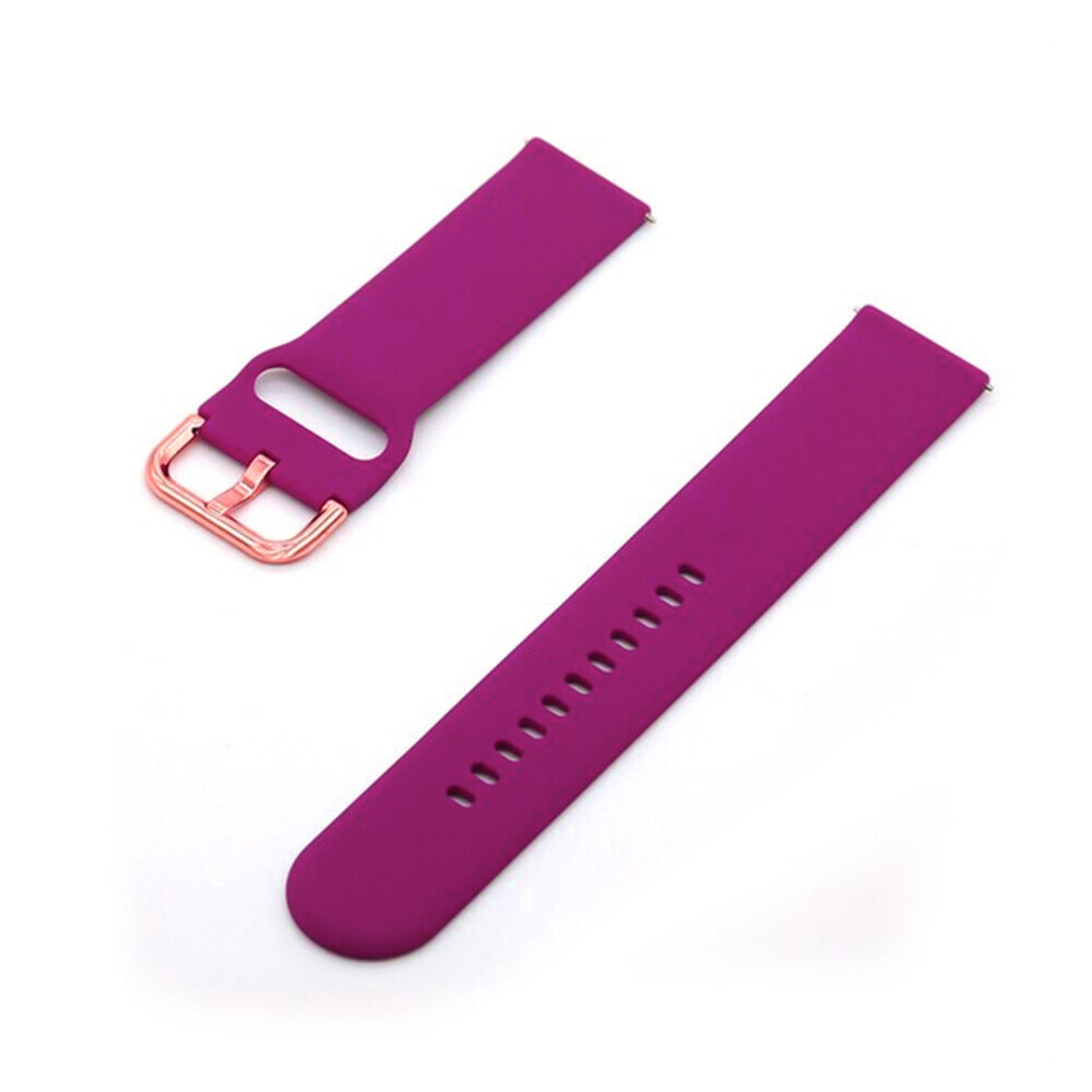 Jednofarebný remienok na smart hodinky 20mm vel.S Veľkosť: 20mm, Obvod: S (menší obvod zápästia), Farba: Dragon fruit