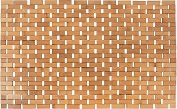 MSV Koupelnová bambusová předložka 50 × 80 cm hnědá