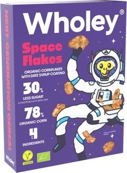 Wholey Space flakes cereálie BIO 275 g