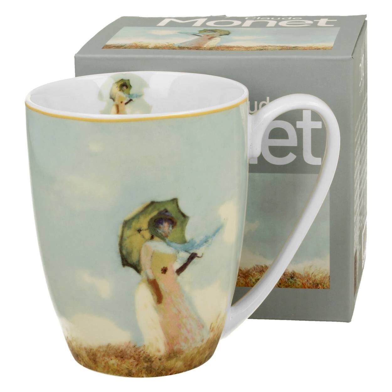 Porcelánový hrnek Monet Woman with Parasol 360 ml vícebarevný