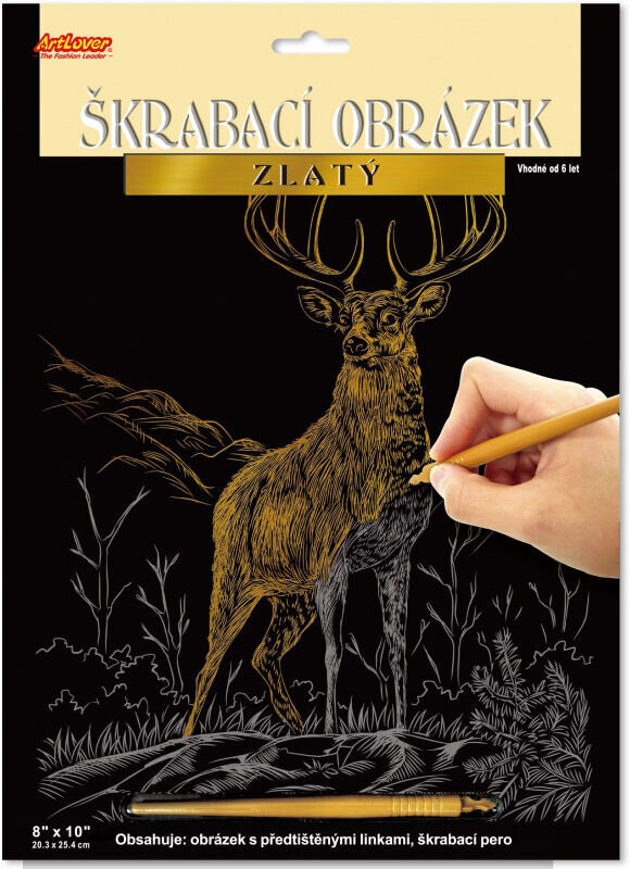 ArtLover Škrabací obrázok zlatý, viac druhov