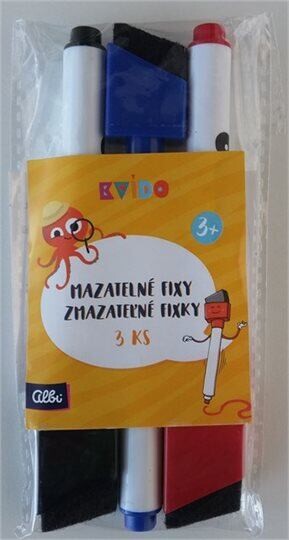 Albi Kvído - Náhradné mazateľné fixky 3ks