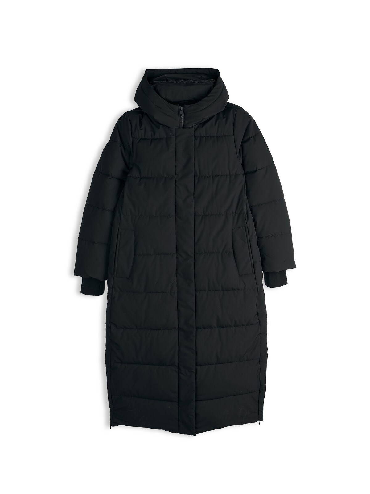 GATE Predĺžená prešívaná zimná bunda s kapucňou