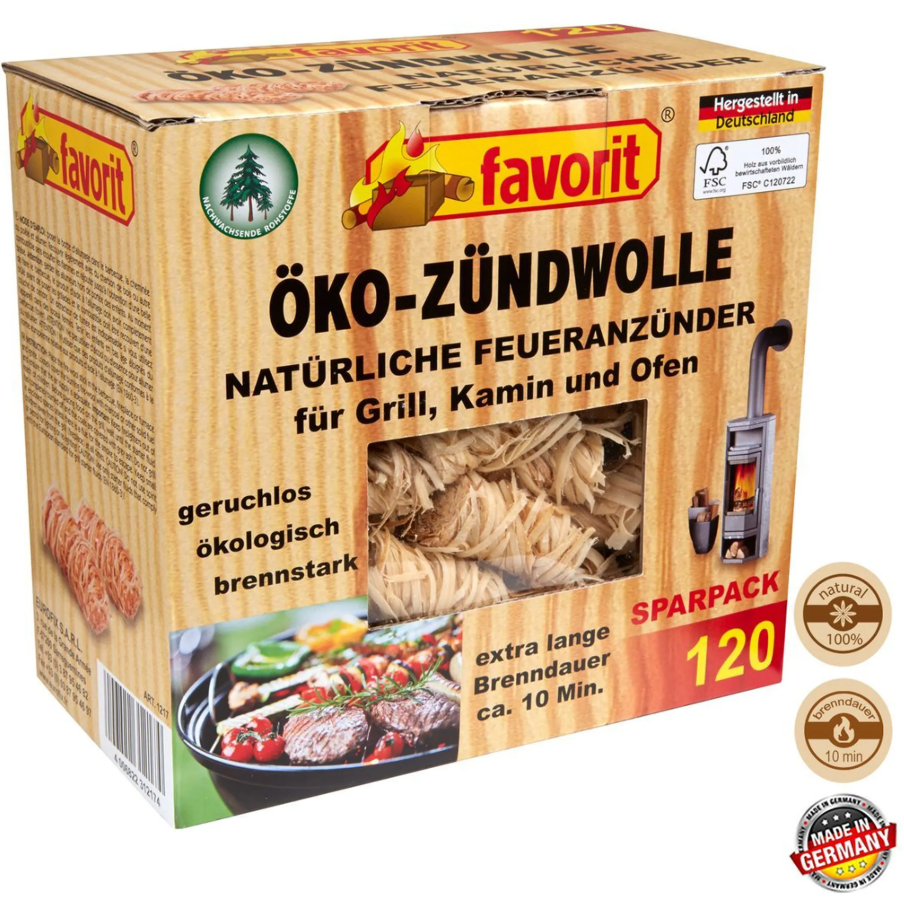 FAVORIT Podpaľovač hobliny, 120ks, FAVORIT 1217