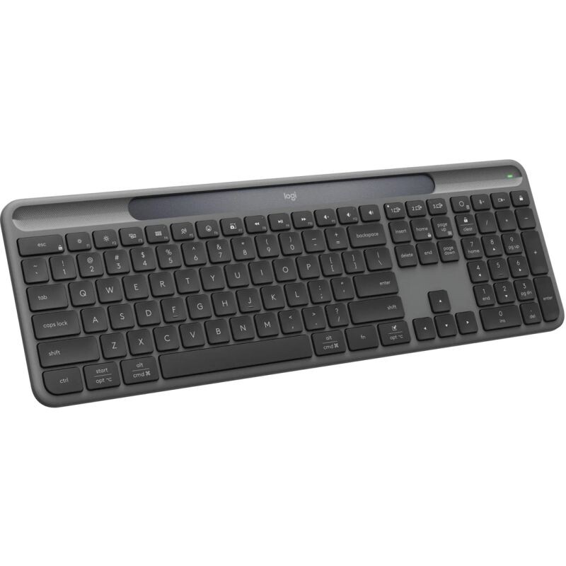 Logitech K980 - bezdrôtová solárna klávesnica, slim, grafitová - US 920-013764