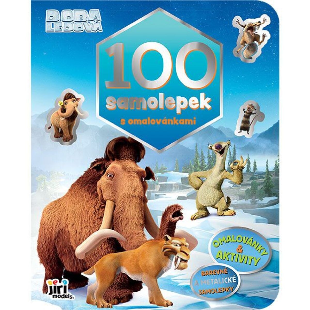 Jiří Models 100 samolepiek s omaľovánkami Doba ľadová