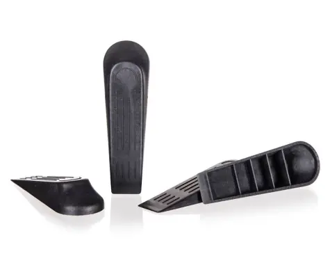 Súprava dverných zarážok 4 ks, čierne%