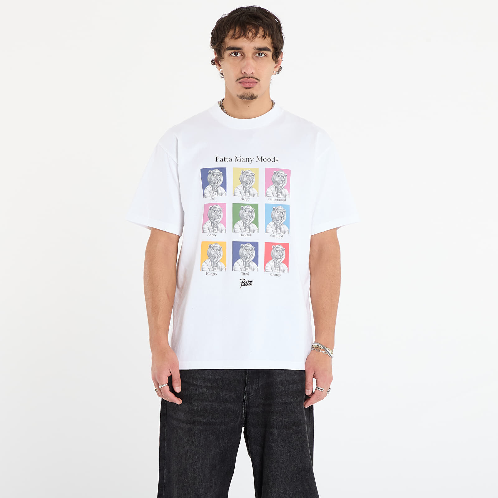 Tričko Patta Many Moods T-Shirt UNISEX White M