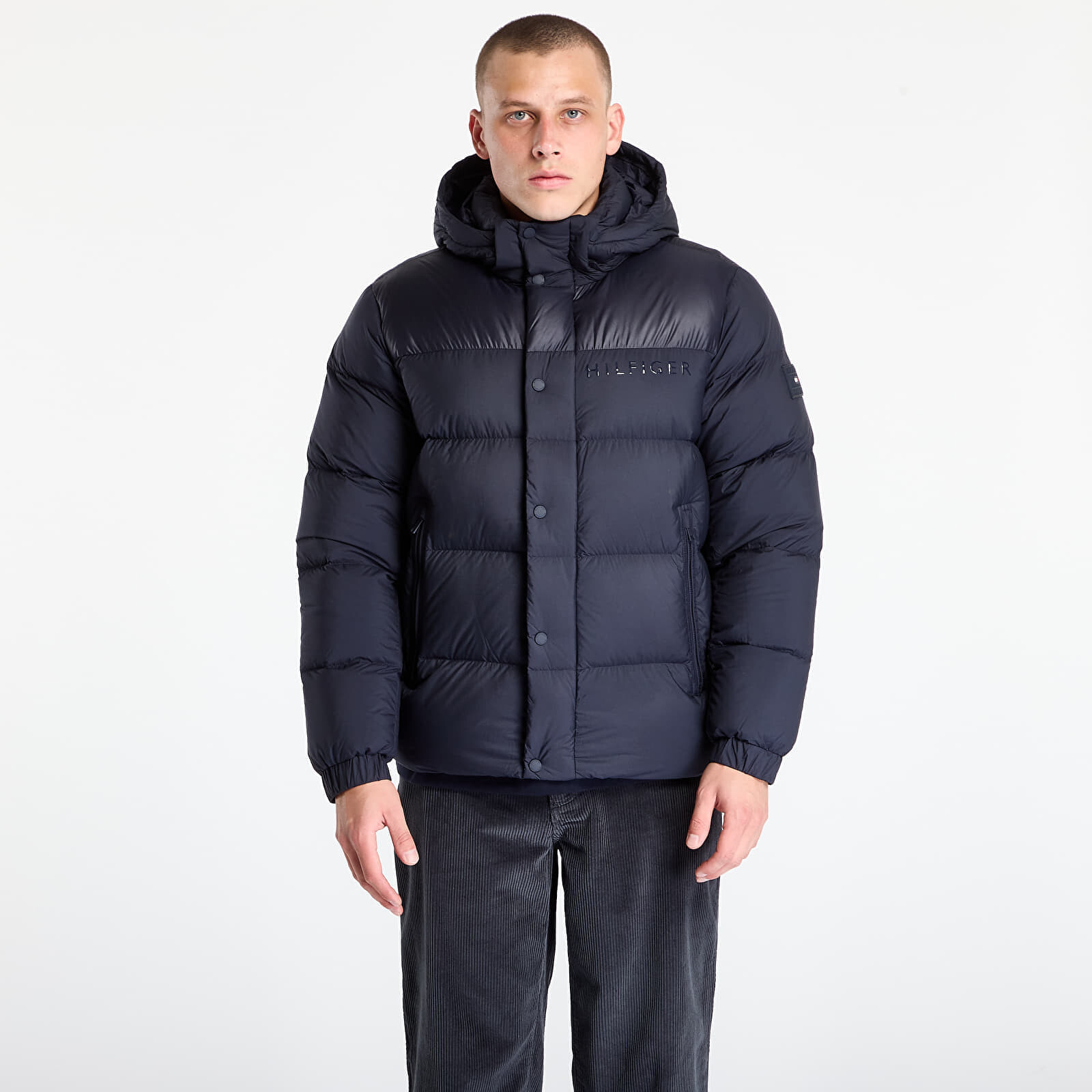 Bunda Tommy Hilfiger Mix Down Hooded Puffer Desert Sky L