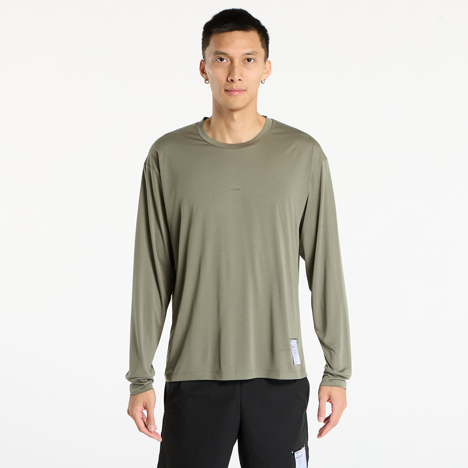 Tričko Satisfy Auralite Long Tee UNISEX Dark Olive S