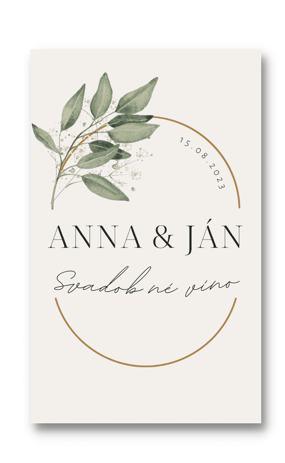 Personal Etiketa na fľašu - Eucalyptus Zvoľte množstvo: od 15 do 30 ks