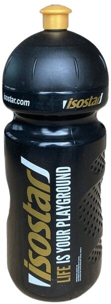 Isostar fľaša bidon 650 ml – čierna (push pull)