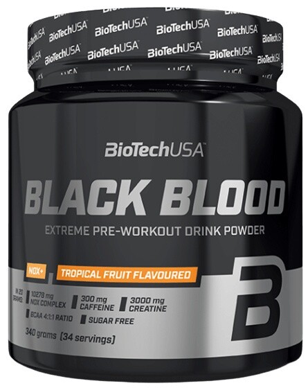 Biotechusa black blood nox+ 340 g - tropické ovoce