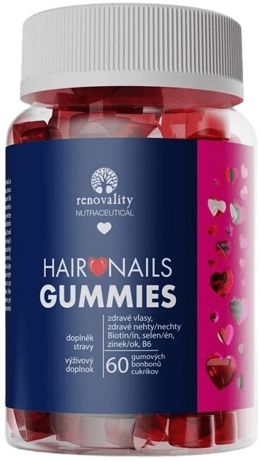 Renovality hair & nails 60 gummies