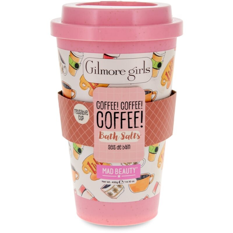 Mad Beauty Gilmore Girls soľ do kúpeľa vône Peony & Cherry Blossom 400 g