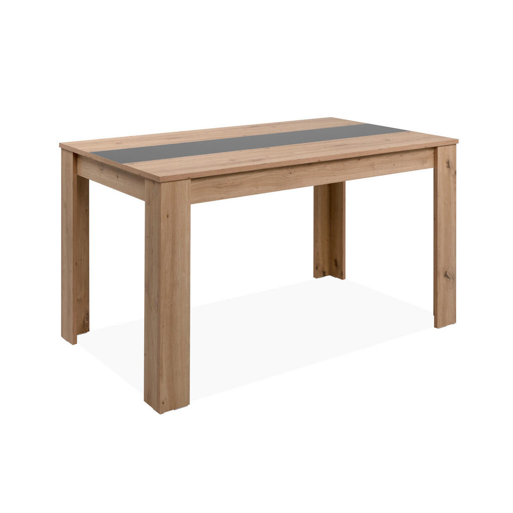 MID.YOU JEDÁLENSKÝ STÔL, antracitová, dub artisan, 138/80/74 cm